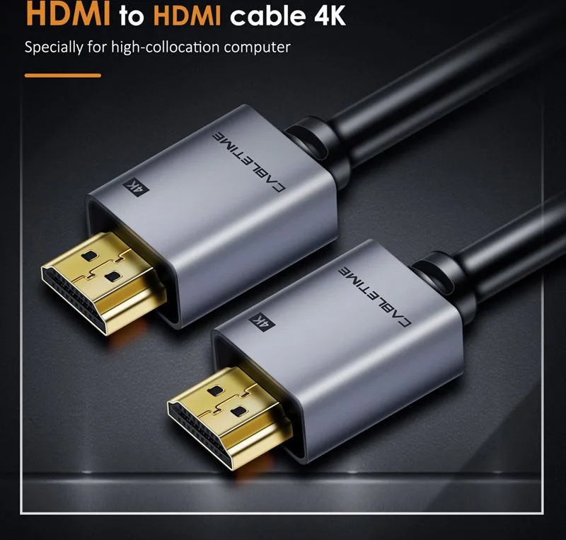 CABLETIME καλώδιο HDMI 2.0 CT-PHE2G, 4K/60Hz, 2m, μαύρο — εικόνα 5