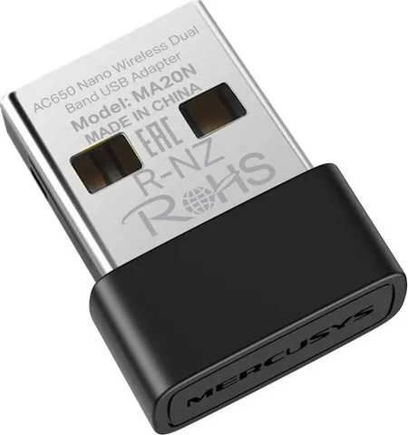 MERCUSYS ασύρματος USB αντάπτορας δικτύου MA20N, 650Mbps AC650, Ver 1.0