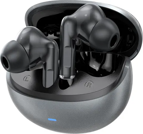 CELEBRAT earphones με θήκη φόρτισης W80, True Wireless, 13mm, 30/230mAh, γκρι