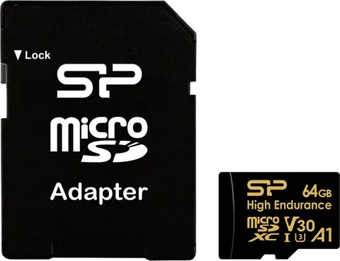 SILICON POWER κάρτα μνήμης microSDHC High Endurance, 64GB, Class 10 UHS-I U3 A1 V30
