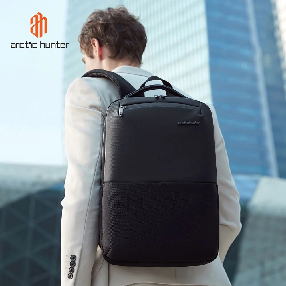 ARCTIC HUNTER τσάντα πλάτης B00681 με θήκη laptop 15.6", 11L, μαύρη — εικόνα 2
