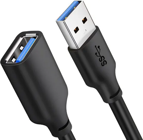 CABLETIME καλώδιο προέκτασης USB CT-C160-U3-AMAFN, 5Gbps, 1m, μαύρο