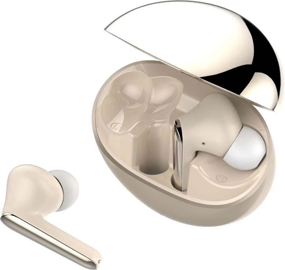 LDNIO earphones με θήκη φόρτισης T01, True Wireless, HiFi, Φ10mm, χρυσά — εικόνα 7