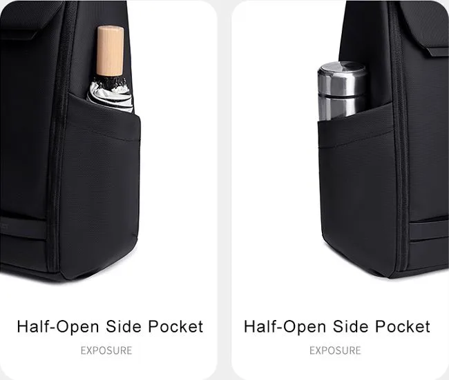 ARCTIC HUNTER τσάντα πλάτης B00559 με θήκη laptop 15.6", 21L, μαύρη — εικόνα 6