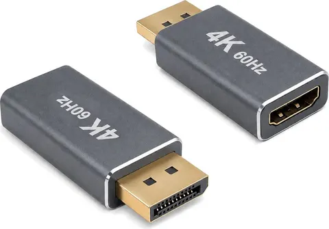 POWERTECH αντάπτορας DisplayPort σε HDMI CAB-DP085, 4K/60Hz, γκρι