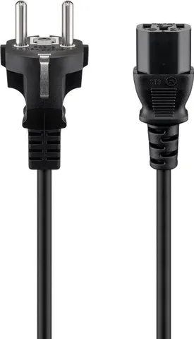 GOOBAY καλώδιο τροφοδοσίας 96036, 1mm², 3m, μαύρο