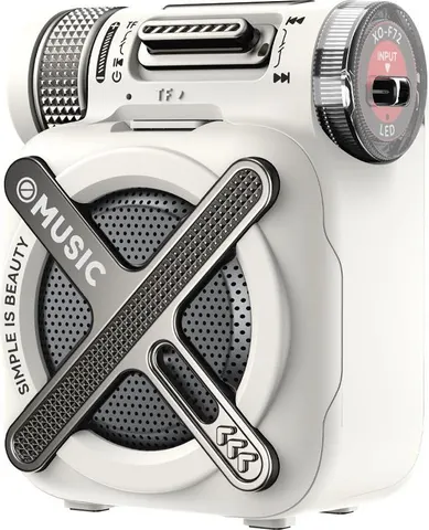 XO F72 Mecha φορητό ηχείο Bluetooth, λευκό