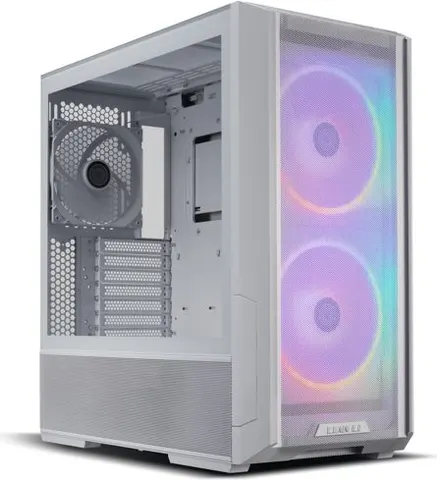 LIAN LI Lancool 216 RGB White - Eatx/atx/micro-Atx/mini-ITX (Front 160mm Argb x2, Rear 140mmx1)