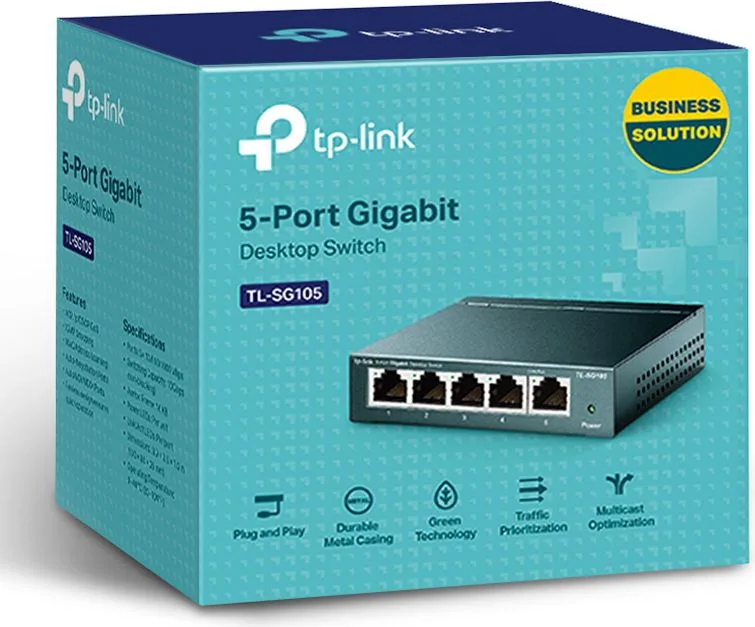 TP-LINK Gigabit Switch TL-SG105, 5 θύρες, V9.0 — εικόνα 7