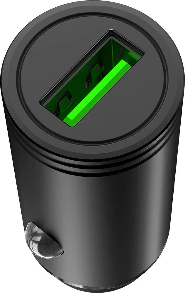 XO CC39 φορτιστής ΑΥΤΟΚΙΝΗΤΟΥ 18W QC3.0, ΜΕΤΑΛΛΙΚΟΣ, 1 θύρα, ΜΑΥΡΟΣ — εικόνα 2