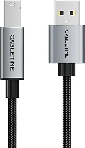 CABLETIME καλώδιο USB σε USB Type B CT-AMBM1, 480Mbps, 3m, μαύρο
