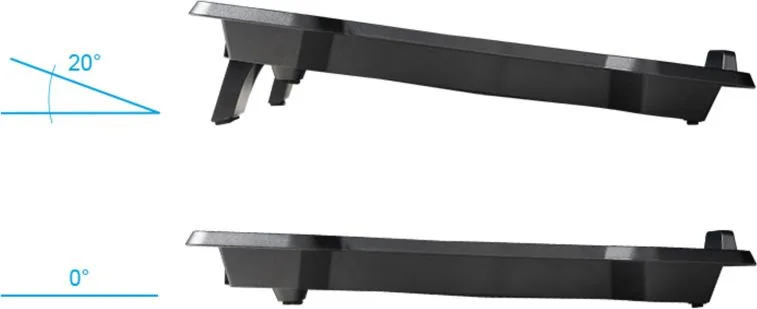 POWERTECH Βάση & ψύξη laptop PT-930, έως 15.6", 2x 125mm fan, LED, μαύρο — εικόνα 2