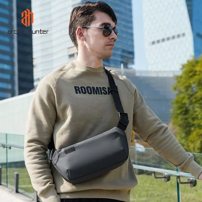 ARCTIC HUNTER τσάντα μέσης Y00569 με θήκη tablet, 3.5L, γκρι — εικόνα 3