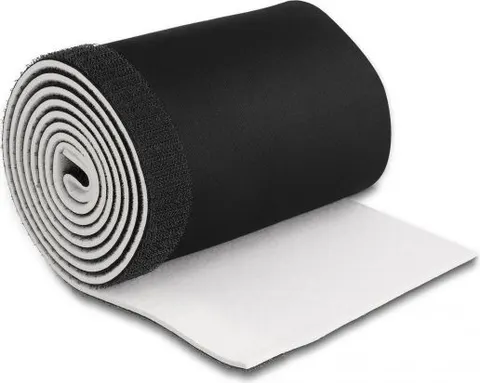 Ταινία νεοπρενίου τύπου Velcro TIES-037, 13.5cm, 1.5m, μαύρη/λευκή