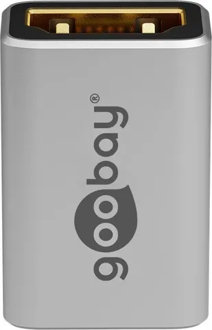 GOOBAY αντάπτορας HDMI 72008, Ethernet, 8K/60Hz, 4K/120Hz, 48 Gbps, γκρι