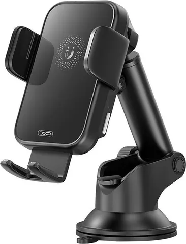 XO WX036 ΑΣΥΡΜΑΤΟΣ φορτιστής Aytokinhtoy με ΒΡΑΧΙΟΝΑ, 15W, ΜΑΥΡΟΣ
