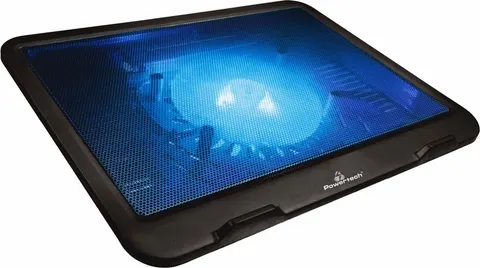 POWERTECH Βάση & ψύξη laptop PT-740 έως 15.6", 125mm fan, LED, μαύρο