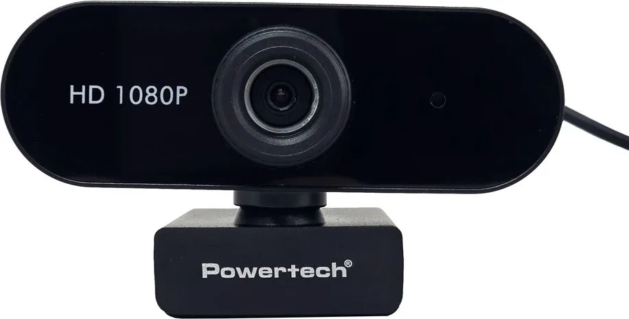 POWERTECH web camera PT-1382, 2MP, 1080p FHD, ρυθμιζόμενη εστίαση, 1.5m, μαύρη — εικόνα 2