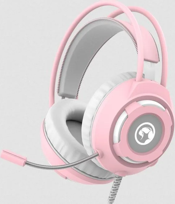 MARVO HG8936 USB2.0 Wired Gaming Headset, ροζ — εικόνα 2