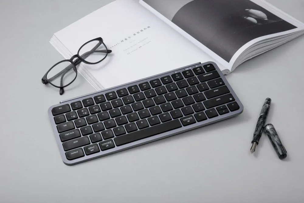 Keychron B1 Pro (B1P-K1) Ultraslim Mini Wireless BT Keyboard ZMK Online customize Gray 75% US Lay — εικόνα 2