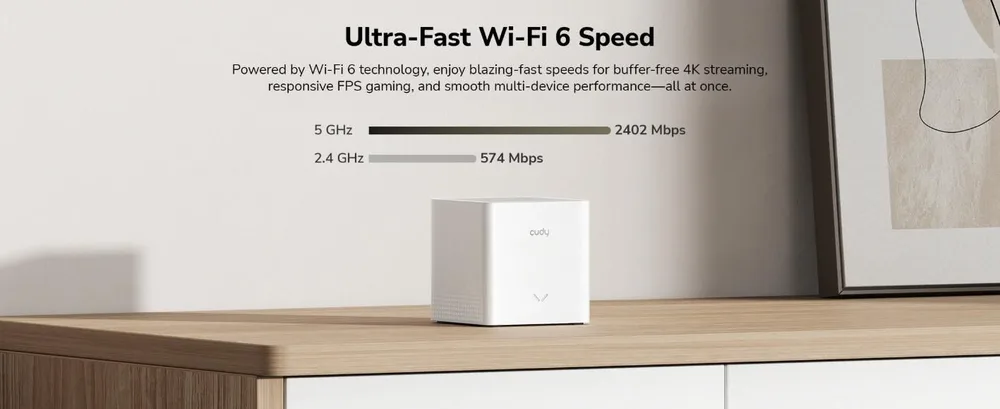 Cudy M3000S AX3000 Gigabit Mesh WiFi 6, 3 Pack — εικόνα 3