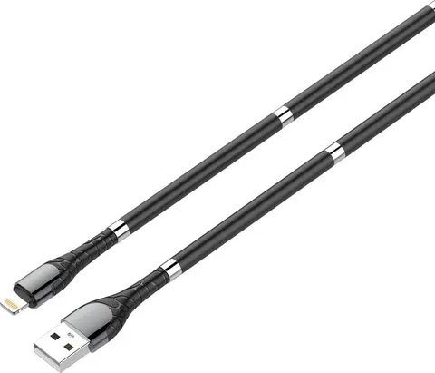 LDNIO καλώδιο φόρτισης LS511 με ΜΑΓΝΗΤΕΣ, Micro USB, μαύρο