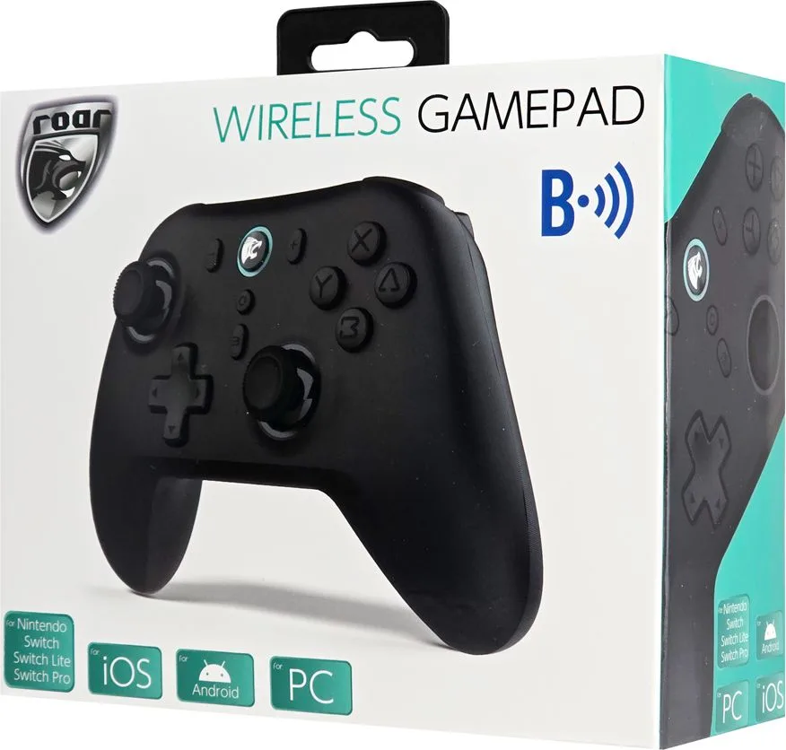 ROAR ασύρματο gamepad RR-0025 για Switch/PC/iOS/Android, Bluetooth, μαύρο — εικόνα 6