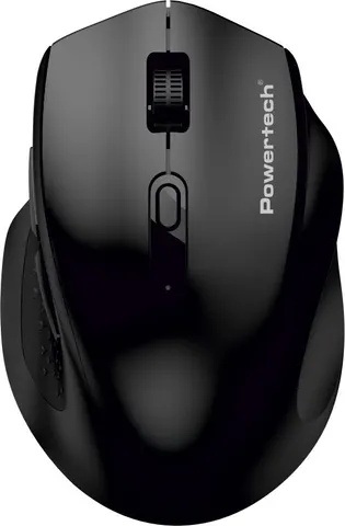 POWERTECH ασύρματο ποντίκι PT-1578, 2.4GHz & Bluetooth, έως 4000DPI, μαύρο