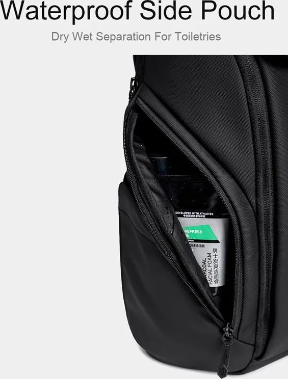 ARCTIC HUNTER τσάντα πλάτης B00558 με θήκη laptop 15.6", 24L, USB, μαύρη — εικόνα 6