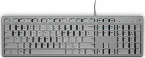 Dell KB216 Multimedia Keyboard Wired USB Grey German New Open Box