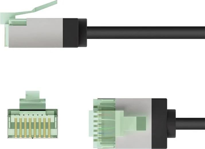 GOOBAY καλώδιο δικτύου 74353, CAT 8.1 U/FTP, ultra slim, copper, 40Gbps, 1m, μαύρο — εικόνα 7