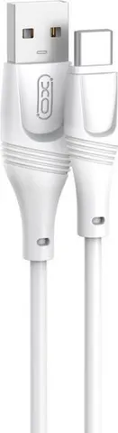 XO NB238 Zeus καλώδιο φόρτισης ΣΙΛΙΚΟΝΗΣ Type-C, λευκό, 1Μ