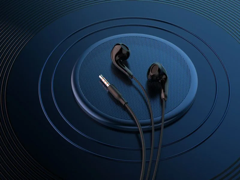 CELEBRAT earphones με μικρόφωνο G27, 3.5mm σύνδεση, Φ14mm, 1.2m, μαύρα — εικόνα 2