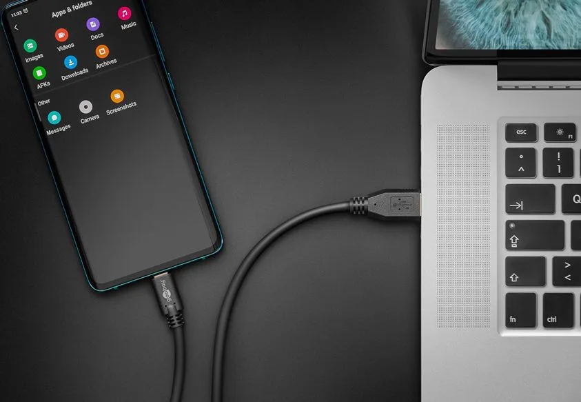 GOOBAY καλώδιο USB σε USB-C 71221, 15W, 5Gbps, 2m, μαύρο — εικόνα 2