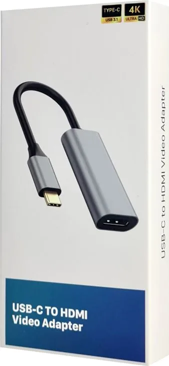 POWERTECH αντάπτορας USB-C σε HDMI CAB-UC086, 4K/60Hz, γκρι — εικόνα 4