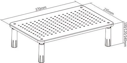 POWERTECH επιτραπέζια βάση οθόνης/laptop PT-1568, 13-32", έως 20kg — εικόνα 6