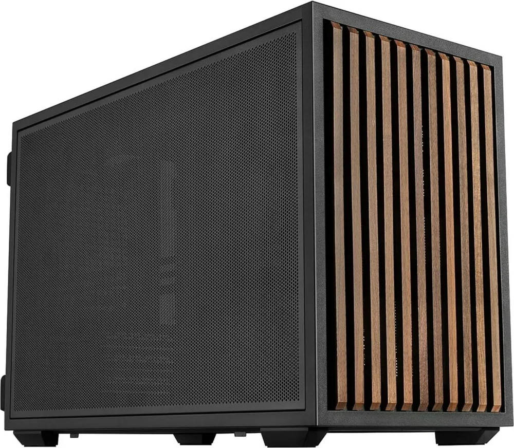 LIAN LI Dan-B4 Wood Black - mATX Mesh - PC Gaming Case - 2x 120 Fans Included - GPU Support 358.9mm — εικόνα 2