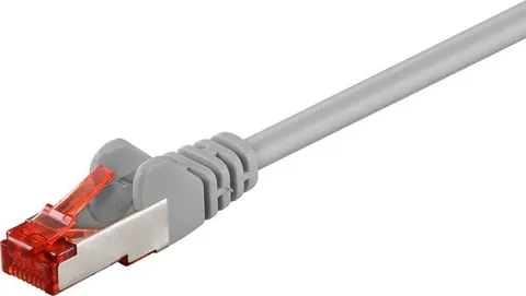 GOOBAY καλώδιο δικτύου 93371, CAT 6 S/FTP (PiMF), CCA, 0.25m, γκρι