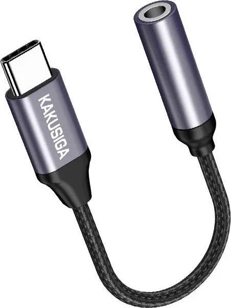KAKUSIGA αντάπτορας USB-C σε 3.5mm KSC-428, γκρι — εικόνα 2
