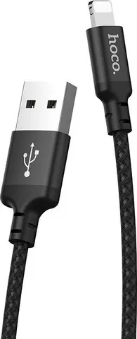 HOCO X14 Times Speed Lightning Charging Cable(L=2M), μαύρο