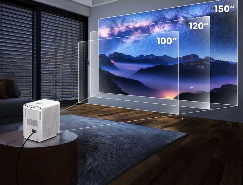 POWERTECH smart βιντεοπροβολέας PT-1306, 1080p, WiFi, 250 ANSI lumens, λευκός — εικόνα 3