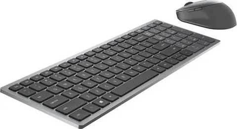 Dell KM7120W Multi-Device Keyboard & Mouse Wireless/Bluetooth Grey Pan Nordic NEW