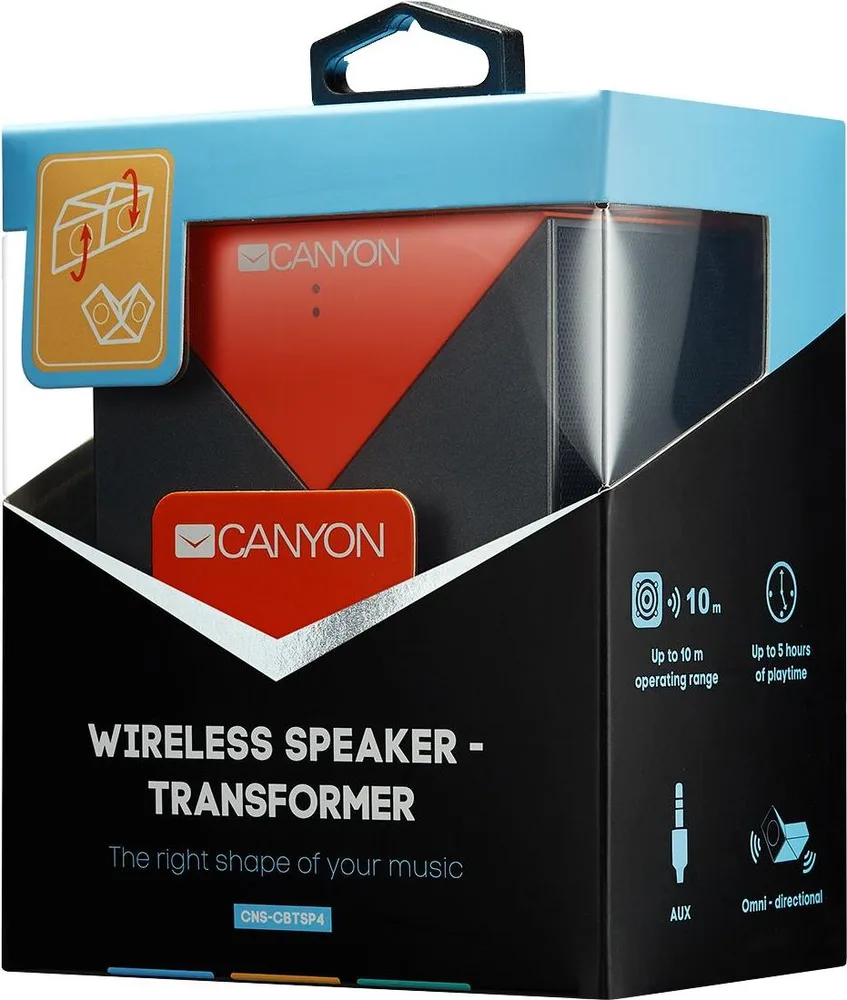 CANYON CBTSP4BO Bluetooth ηχείο γκρι ΠΟΡΤΟΚΑΛΙ — εικόνα 4