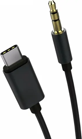 POWERTECH καλώδιο USB-C σε 3.5mm CAB-UC017, 1m, μαύρο