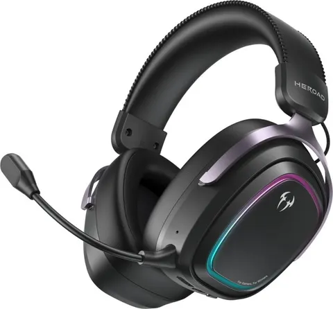 QCY Heroad GT2 Black Wired/Wireless/BT/3.5jack/USB-C THX Gaming Headset PS4/PS5/PC