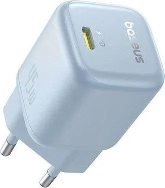 BASEUS Picogo GAN, φορτιστής ΓΡΗΓΟΡΗΣ φόρτισης, θύρα Type-C, 45W, μπλε
