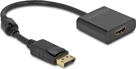 DELOCK αντάπτορας DisplayPort σε HDMI 63585, 4K/30Hz, active, μαύρος