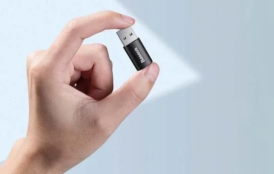 BASEUS Ingenuity Series, αντάπτορας OTG, USB ΣΕ Type-C, ΜΑΥΡΟΣ — εικόνα 4
