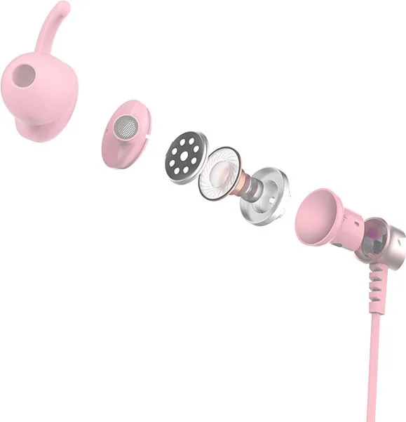 SADES gaming earphones Wings 20 με μικρόφωνο, 3.5mm, Φ12mm, 1.2m, ροζ — εικόνα 3