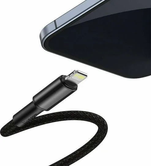 BASEUS High Density, καλώδιο ΓΡΗΓΟΡΗΣ φόρτισης, Type-C ΣΕ Lightning, 20W, 2m, μαύρο — εικόνα 4